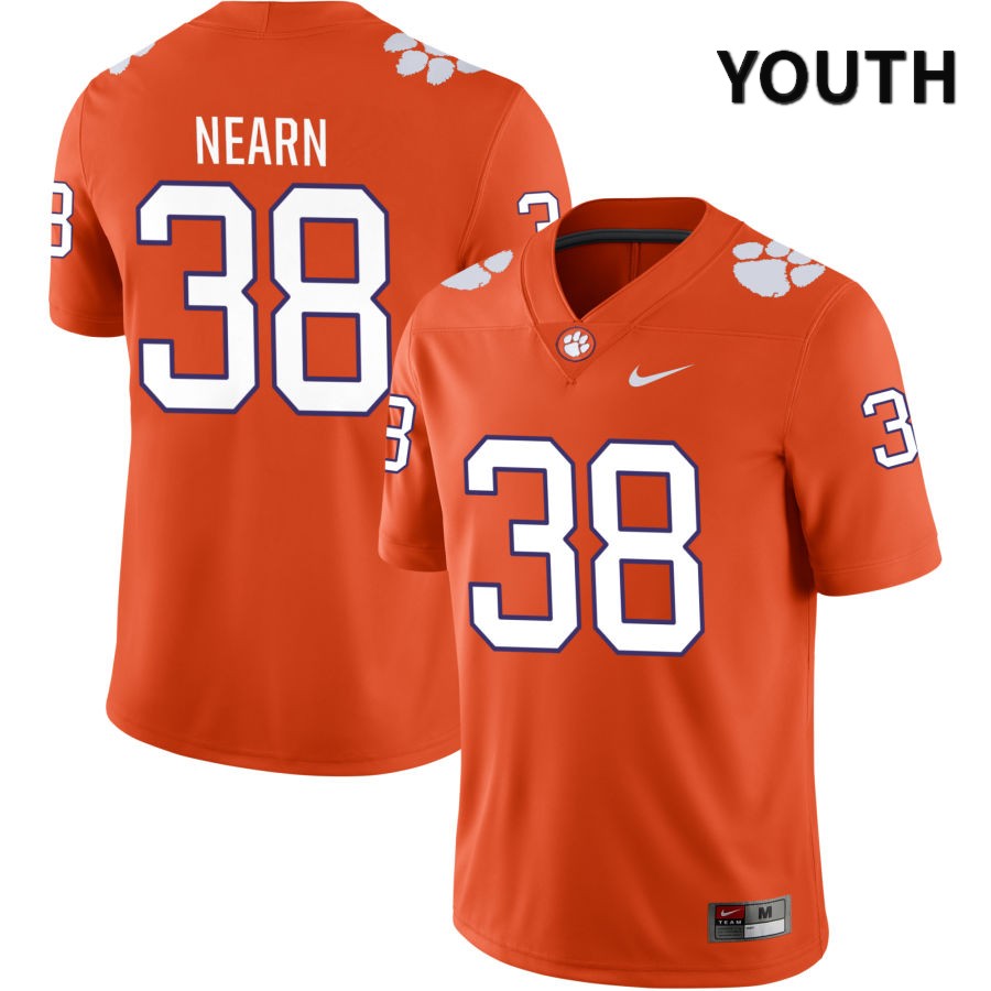 Youth Clemson Tigers Peter Nearn #38 College Orange NIL 2022 NCAA Authentic Jersey Authentic ZHM65N1I